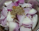 A picture of step 2 of Dahi masala gobhi.