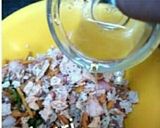 A picture of step 1 of Papad Churi.