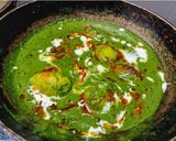 A picture of step 4 of Hariyali Dum Aloo.