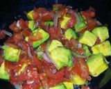 A picture of step 1 of Avocado salsa.