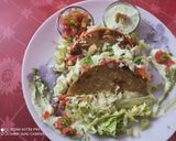 A picture of step 8 of Tangy Mexican tacos with hung Curd dip.