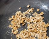 A picture of step 2 of Sapodilla walnut halwa.