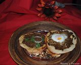 A picture of step 13 of Pizza with minced beef and egg.