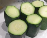 Foto del paso 1 de la receta Calabacines rellenos de gulas