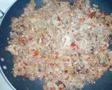 A picture of step 5 of Minced meat rice.
