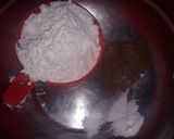 A picture of step 3 of Choco lava cake.
