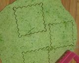 A picture of step 5 of Square Methi Masala Poori.