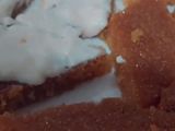 بسبوسه بالقشطه بطريقتي