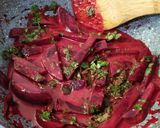 A picture of step 3 of Sri Lankan Beetroot Curry.