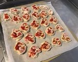 Une image de l'étape 7 de Feuilletés coeurs jambon, tomates,moutarde aux épices espagnoles.