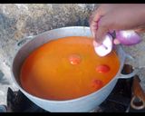 Une image de l'étape 17 de Sauce graines avec pâte de bœuf 😋 et poisson fumé mérou 🩷.
