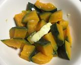 A picture of step 3 of Simple Salted Butter Kabocha – Easy Side Dish, Great for Lunchboxes.