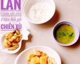 Hình bước làm 4 của món Đậu Hũ Gà Chiên Xù