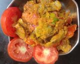 કેળા ની છાલ ને ચણા ના લોટ નું શાક(kela saak recipe in Gujarati) રેસીપી સ્ટેપ3ફોટો