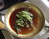 A picture of step 3 of Katsudon (with Sukiyaki Donburi Sauce).