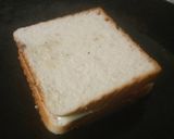 A picture of step 3 of Tometo chees sandwich.