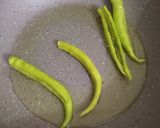 A picture of step 2 of Hyderabadi mirch salan.