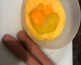 Foto del paso 1 de la receta: Tortilla de salchicha Frankfurt