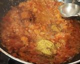 A picture of step 3 of Pumking gravy sabji.