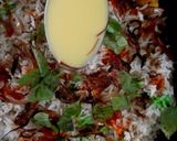 A picture of step 8 of Vegetable Biryani.