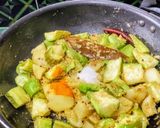 A picture of step 4 of Turai(Ridge gourd) Posto(Poppy seeds).