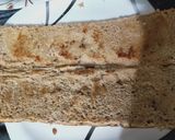 A picture of step 2 of Egg subwich.