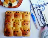 Foto langkah ke 8 dari resep Roti Sobek dibentuk beruang dan meong buat azka & abiyan.