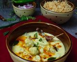 A picture of step 3 of ડપકા કઢી.(Dapka Kadhi Recipe in Gujarati).