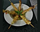 A picture of step 8 of Chicken skewer with peanut sauce.