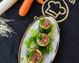 Foto del paso 2 de la receta: Calabacines rellenos de carne y verduras 🤩🤤