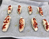 Foto del paso 2 de la receta: Croissant relleno de jamón y queso con tomate y orégano 🌿