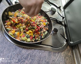 Foto del paso 2 de la receta: Arroz con verduras y bacon en 14 minutos
