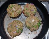 A picture of step 3 of Red poha-Sweet potato cutlet.
