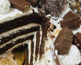 صورة لخطوة 4 من وصفة كيكة الشوكولاتة والكريمة🍫😋