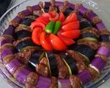 صورة لخطوة 3 من وصفة الملضوم بالباذنجان🍆🍅🧄🧅