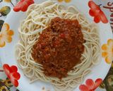 Foto del paso 7 de la receta: Pastas con carne molida y vino blanco
