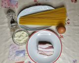 A picture of step 1 of Carbonara 2.