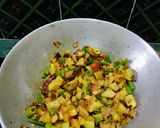 A picture of step 4 of Spinach (palak) Veggies Subzi.