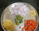 A picture of step 4 of Zanzannit Maharashtrian Kulith Usali.