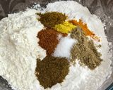 A picture of step 4 of Potato Laccha Pakoda.