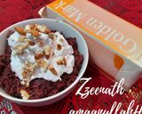 A picture of step 4 of Beetroot Halwa with Whipped Cream.