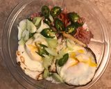 A picture of step 4 of Slight Spice Egg and Tuna Rice Bowl.