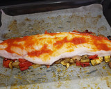 Foto del paso 2 de la receta: Merluza cremosa al horno con verduras asadas