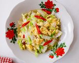 Foto langkah ke 4 dari resep Cah Sawi Putih Telur Orak Arik.