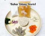 Foto langkah ke 1 dari resep Bubur Udang Wortel.