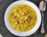 Foto del paso 4 de la receta: Sopa de cocido, fideos y relleno de huevo en 20 minutos