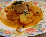 Foto del paso 5 de la receta: Brótola con patatas a la vasca