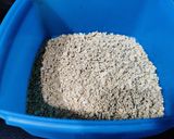 A picture of step 1 of Soya granules with potato and fresh green peas.