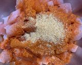 A picture of step 1 of Hawaiian Tikka pizza fries in Microwave oven.