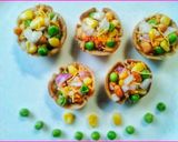 A picture of step 6 of Mini katori chaat.